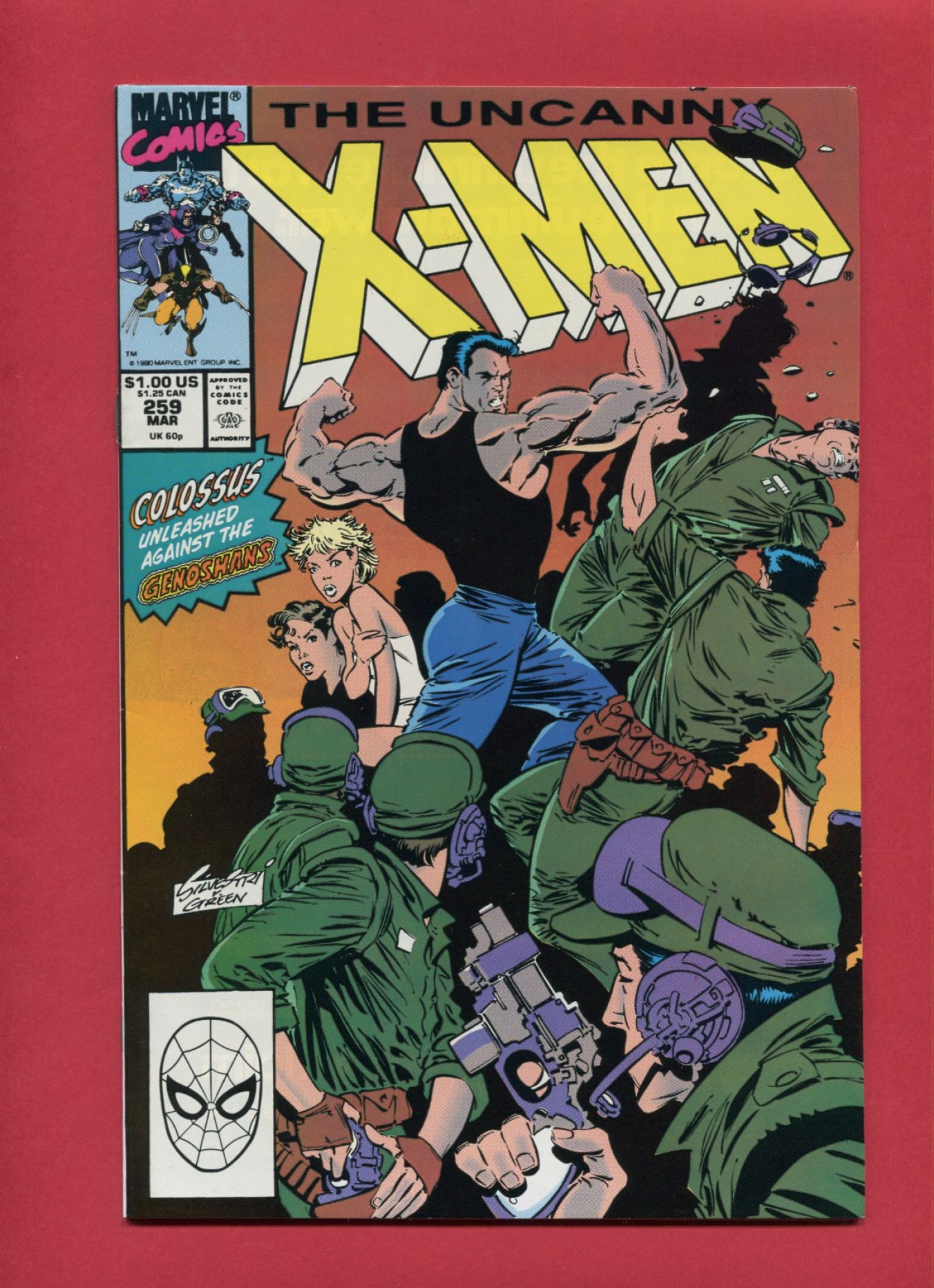 Uncanny X-Men #259, Mar 1990, 8.5 VF+