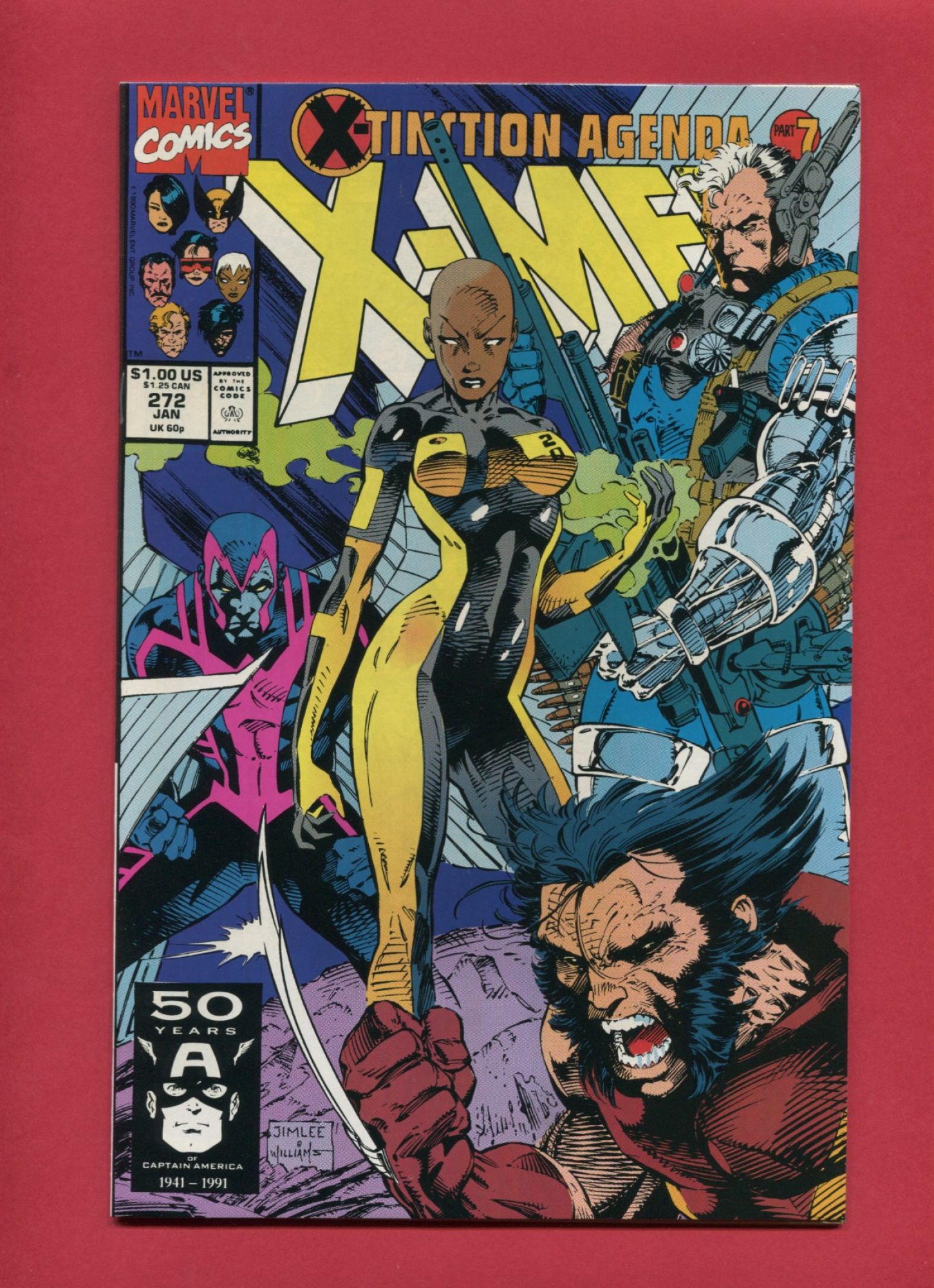 Uncanny X-Men #272, Jan 1991, 9.2 NM-