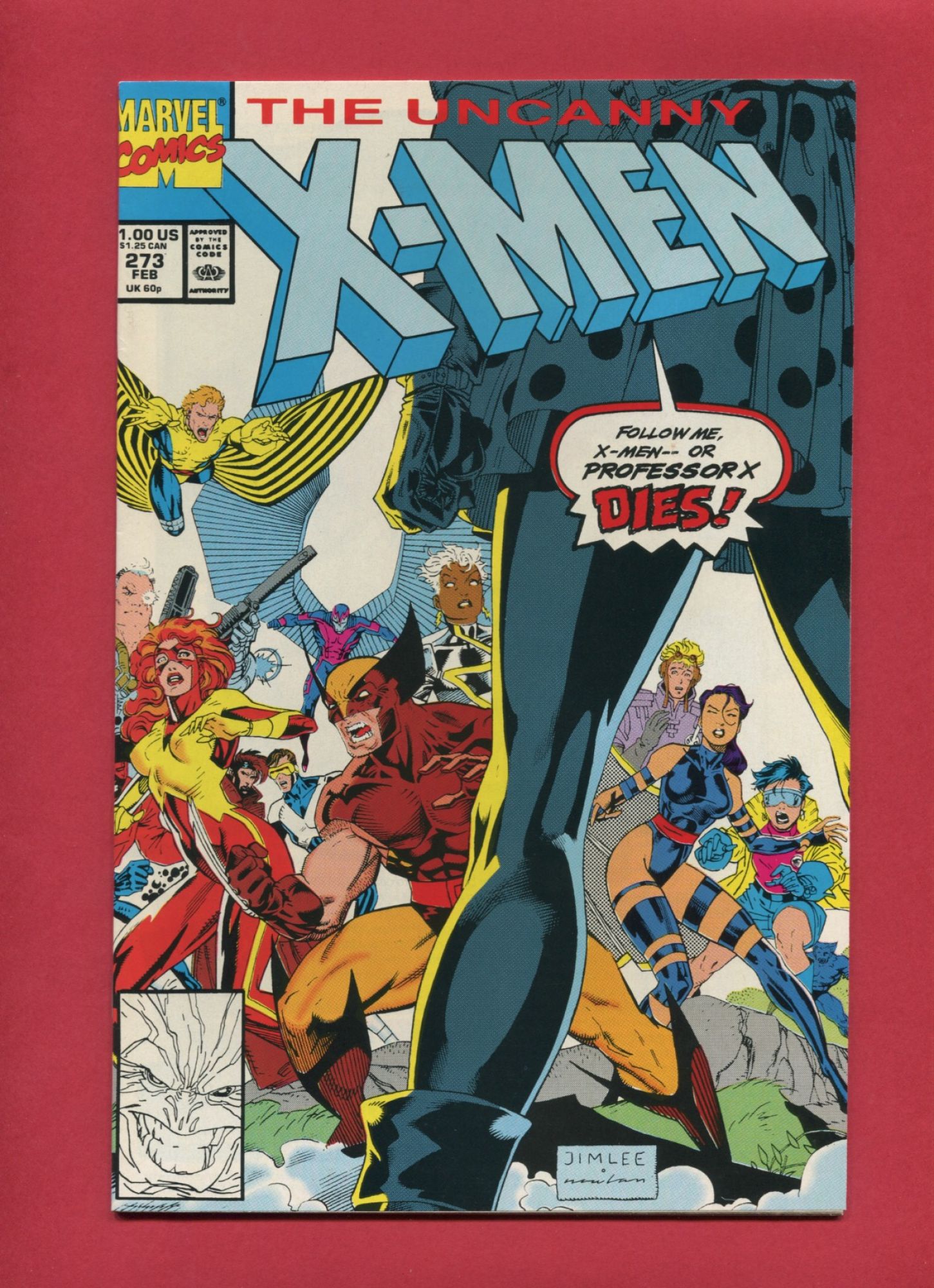 Uncanny X-Men #273, Feb 1991, 9.2 NM-
