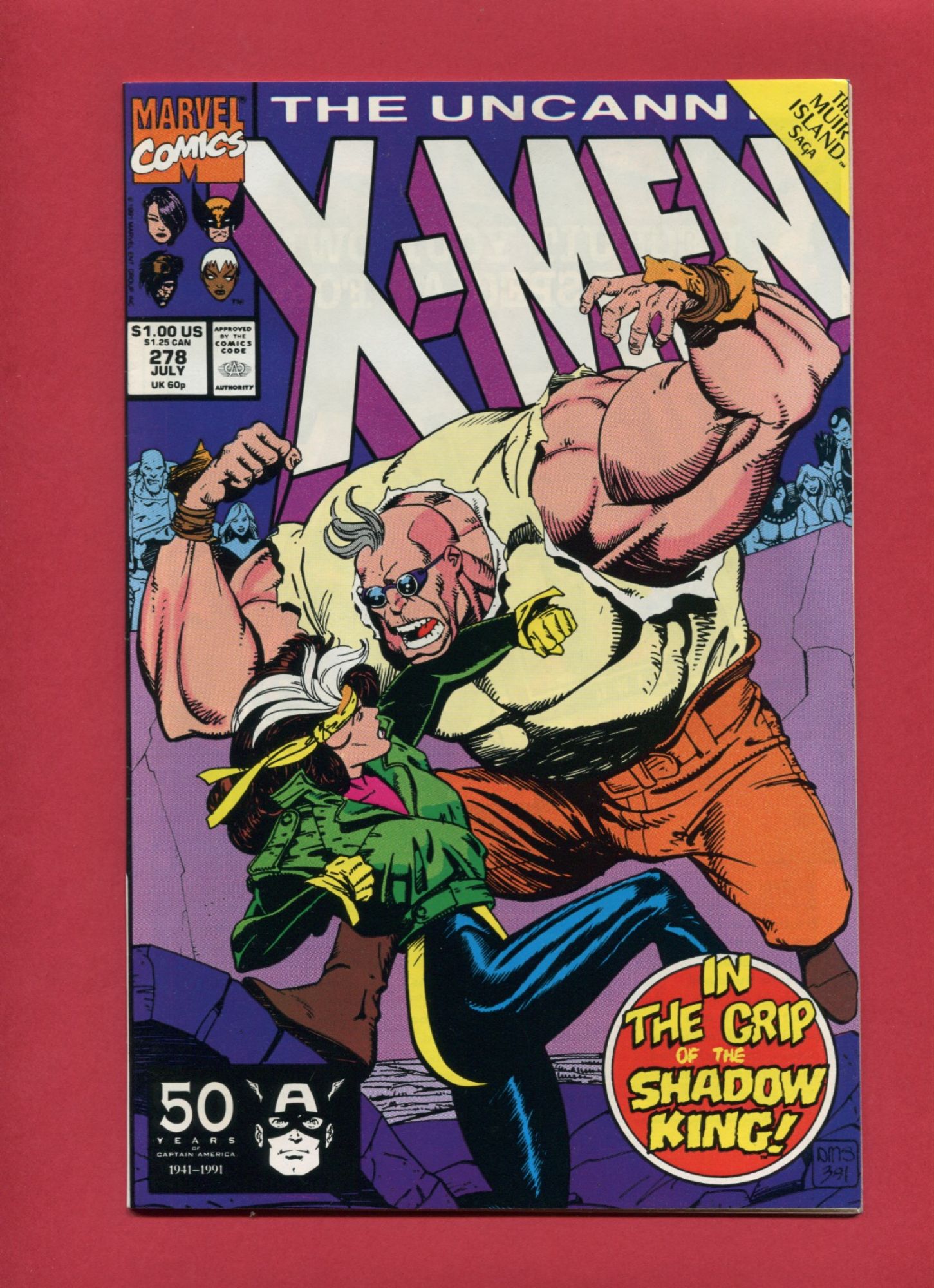 Uncanny X-Men #278, Jul 1991, 9.2 NM-