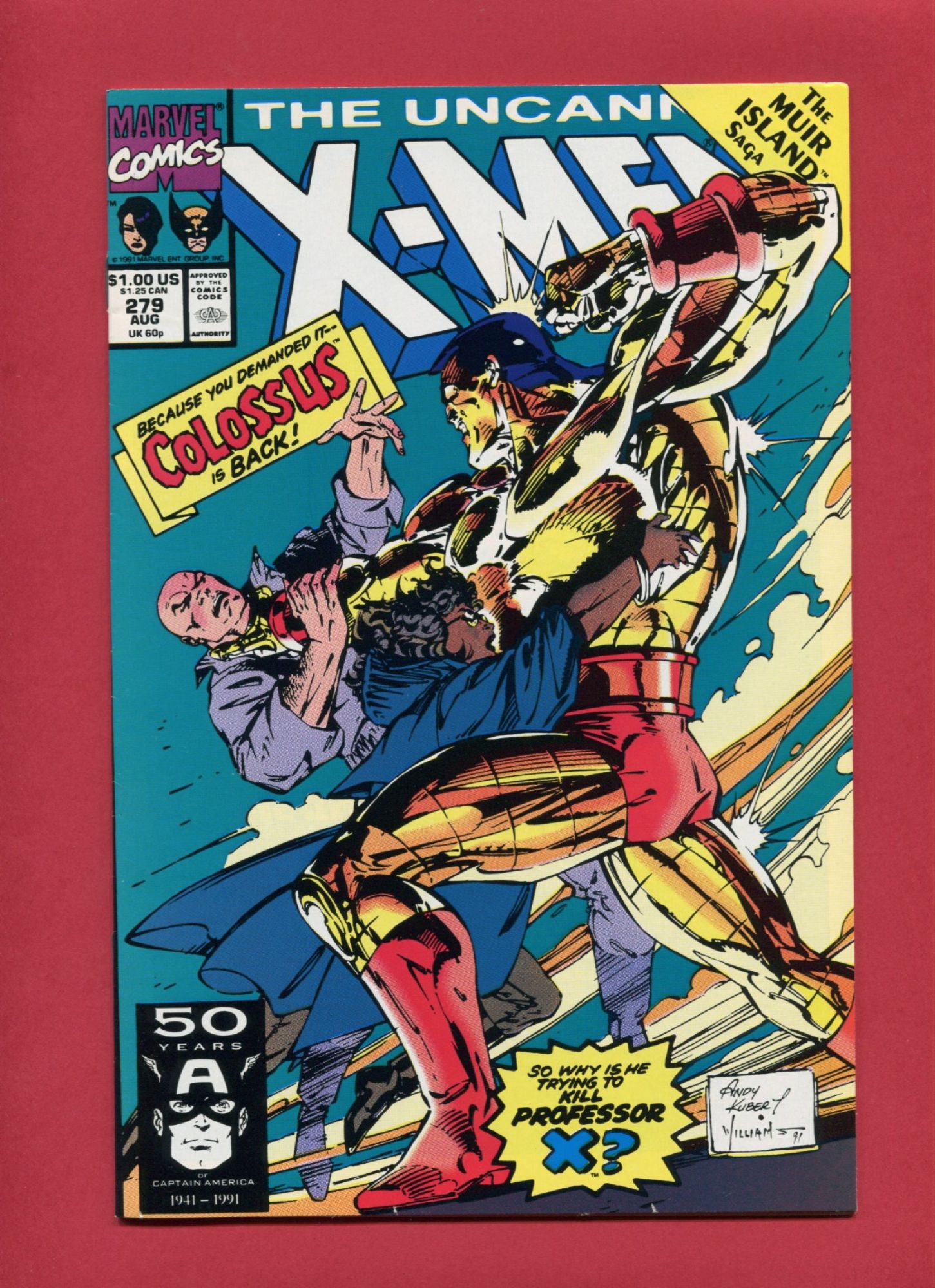 Uncanny X-Men #279, Aug 1991, 7.5 VF-