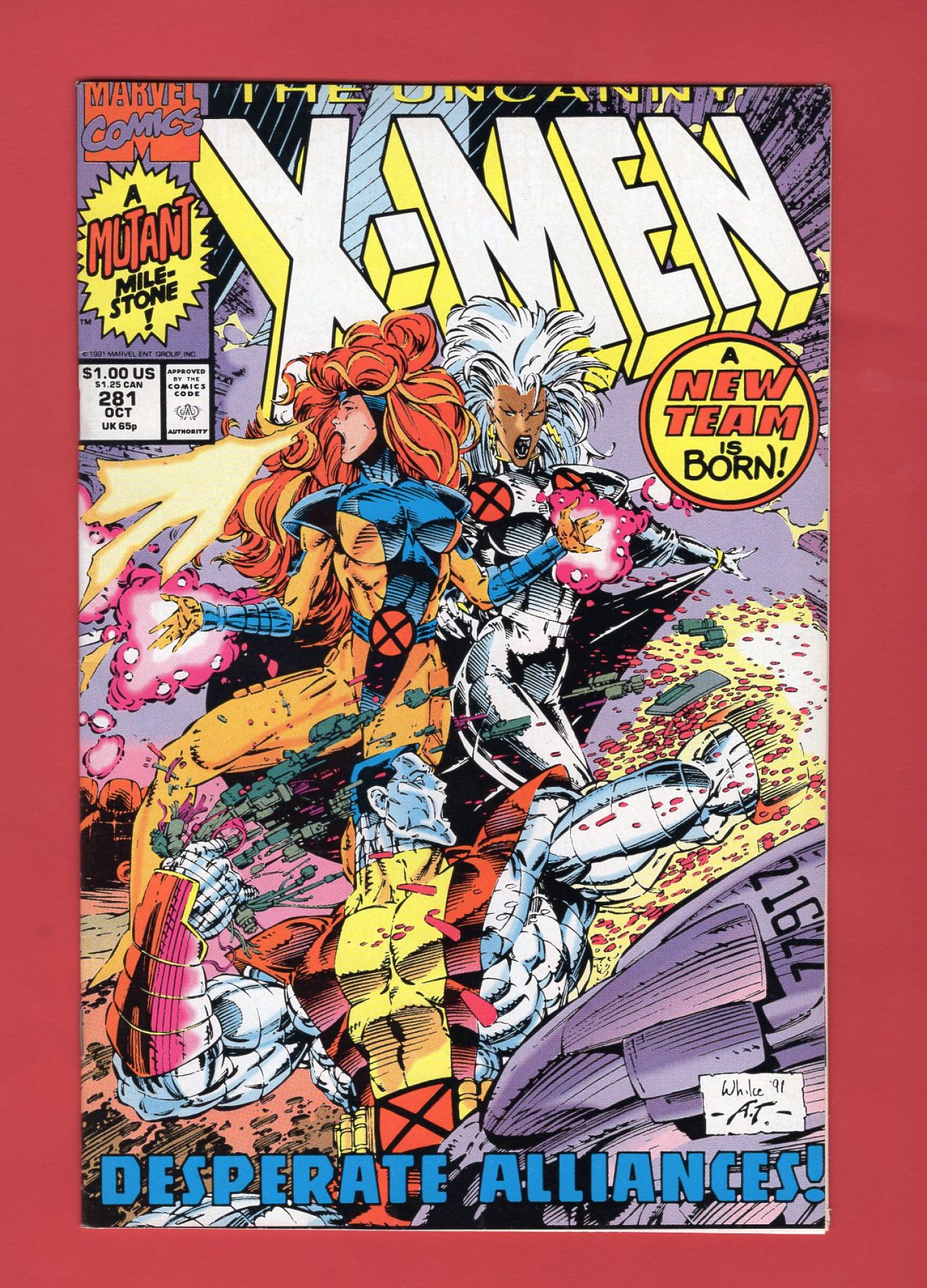 Uncanny X-Men #281, Oct 1991, 9.2 NM-