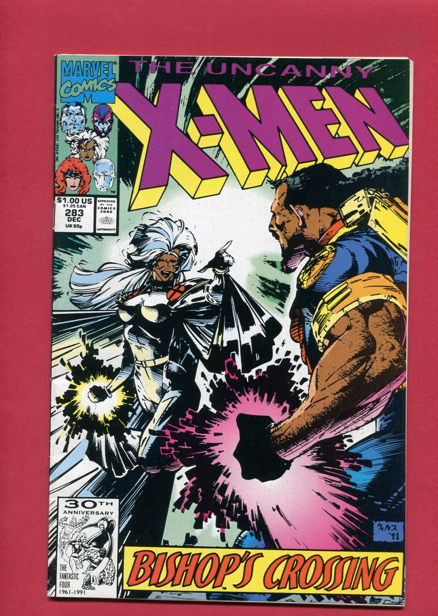 Uncanny X-Men #283, Dec 1991, 7.5 VF-