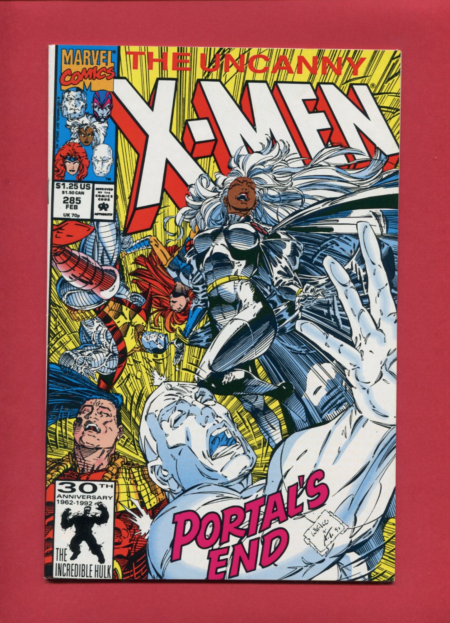 Uncanny X-Men #285, Feb 1992, 9.2 NM-