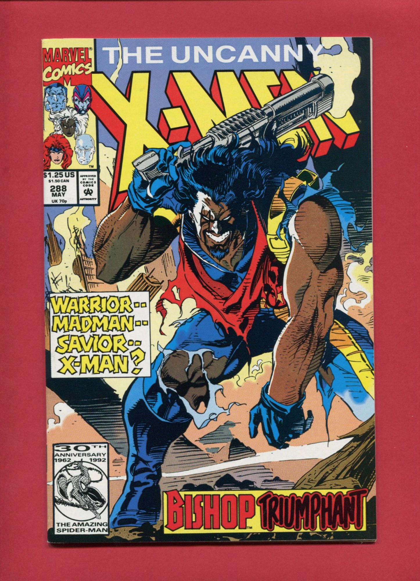 Uncanny X-Men #288, May 1992, 9.2 NM-