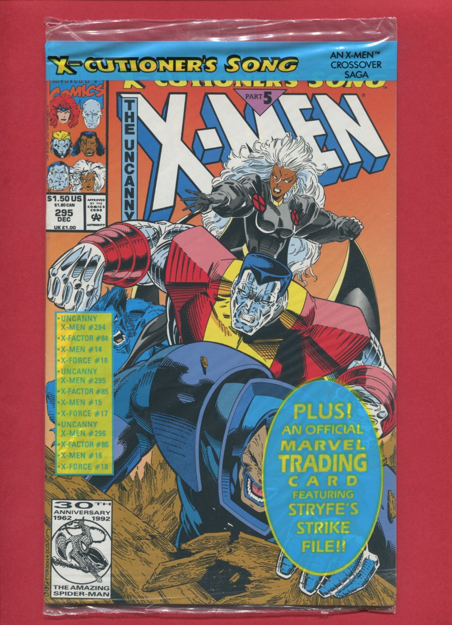 Uncanny X-Men #295, Dec 1992, 9.2 NM-