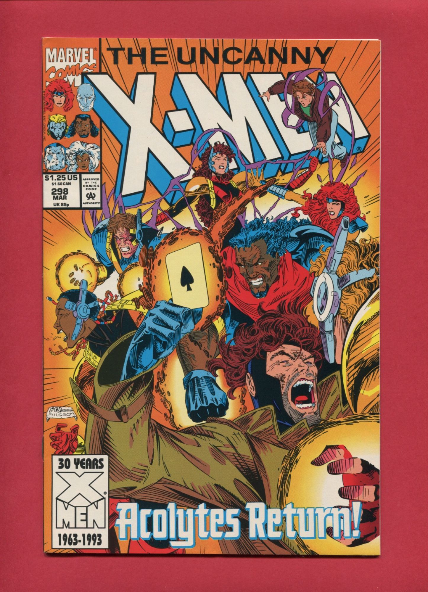 Uncanny X-Men #298, Mar 1993, 9.2 NM-