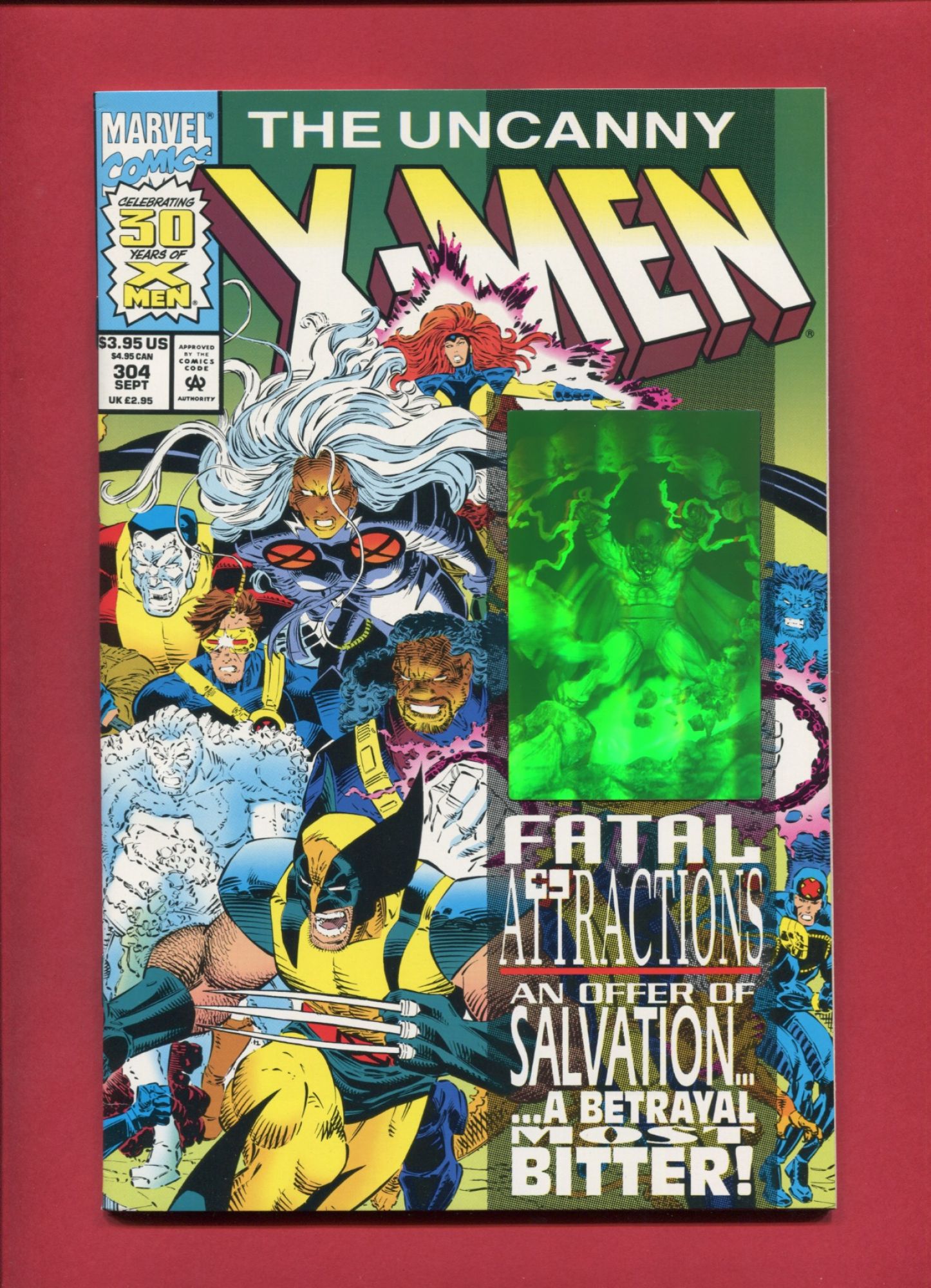 Uncanny X-Men #304, Sep 1993, 9.2 NM-