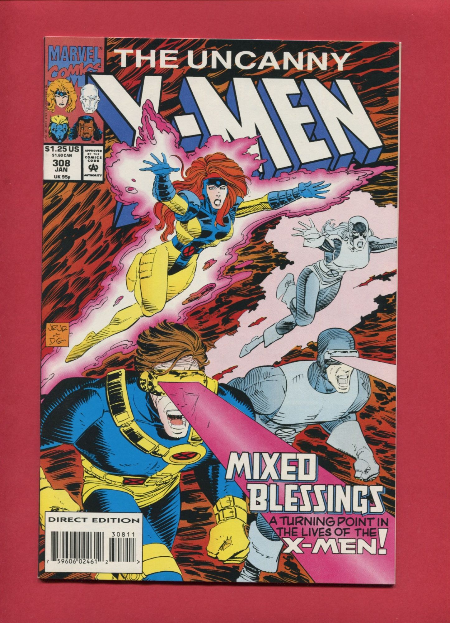 Uncanny X-Men #308, Jan 1994, 9.2 NM-