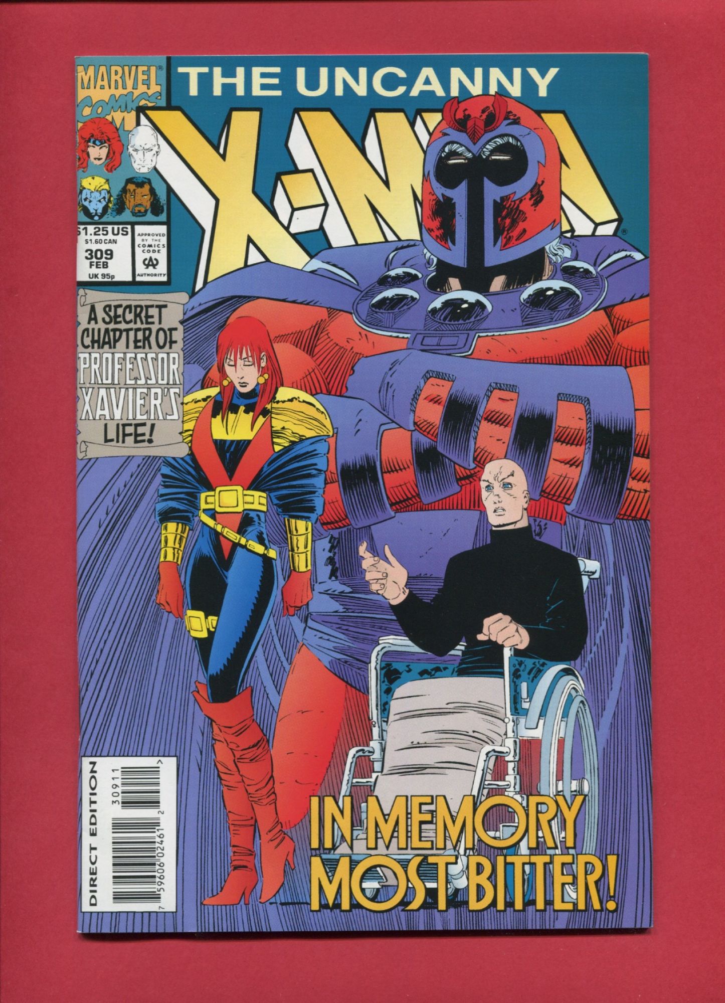 Uncanny X-Men #309, Feb 1994, 9.2 NM-