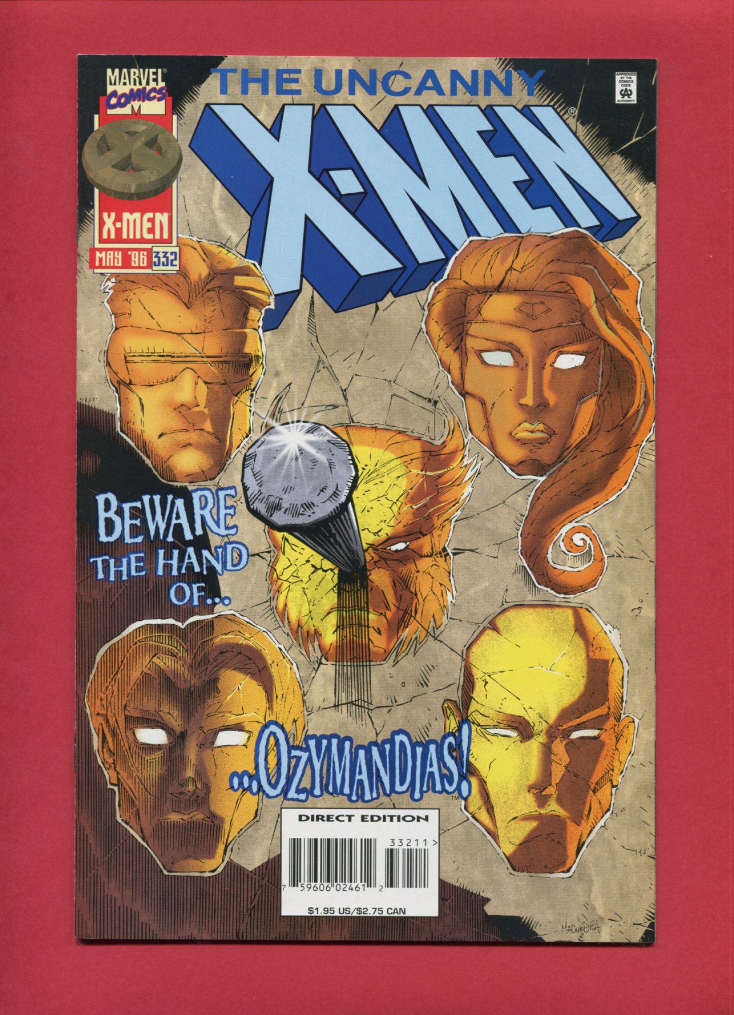 Uncanny X-Men #332, May 1996, 9.2 NM-