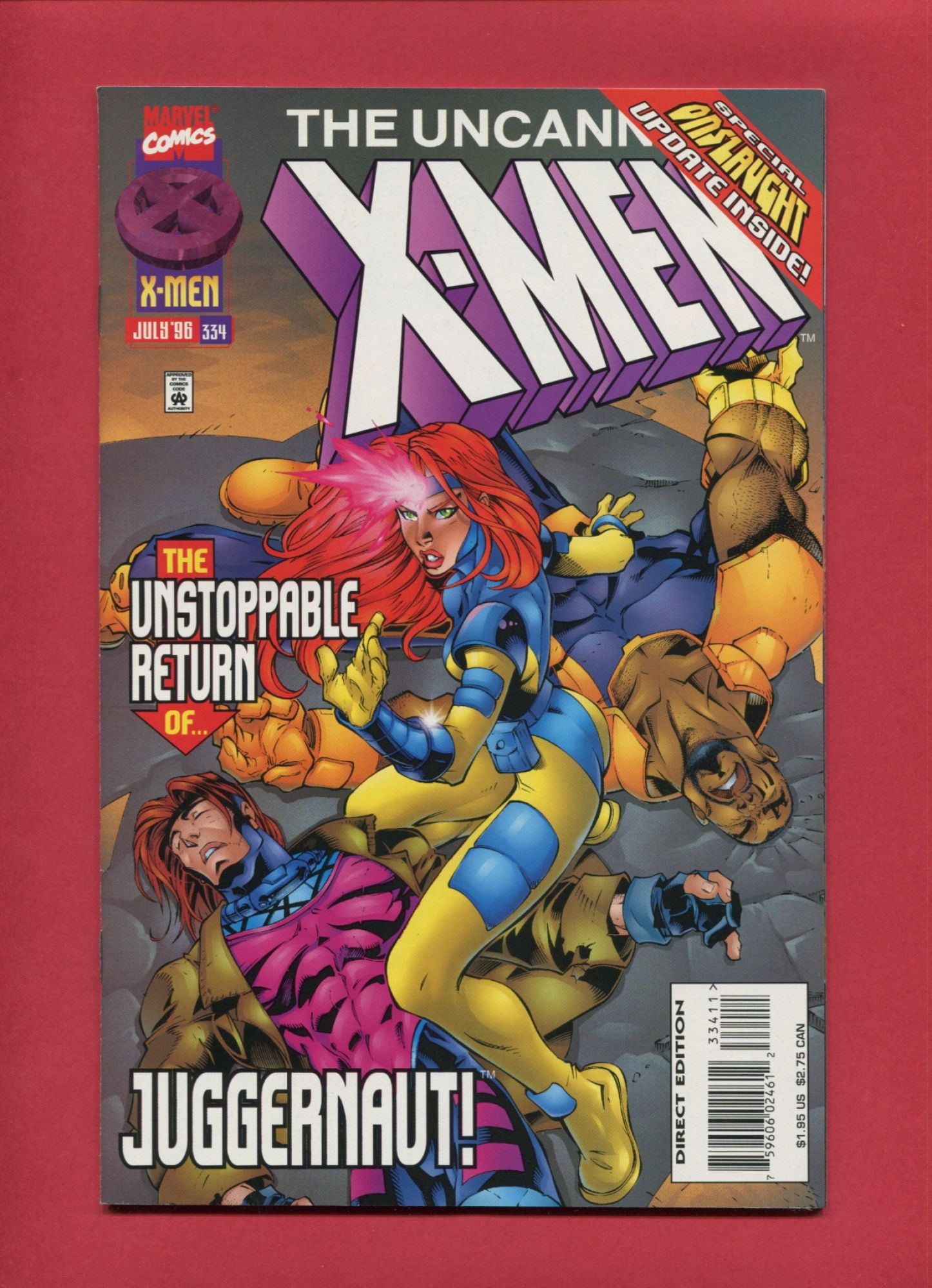 Uncanny X-Men #334, Jul 1996, 9.2 NM-