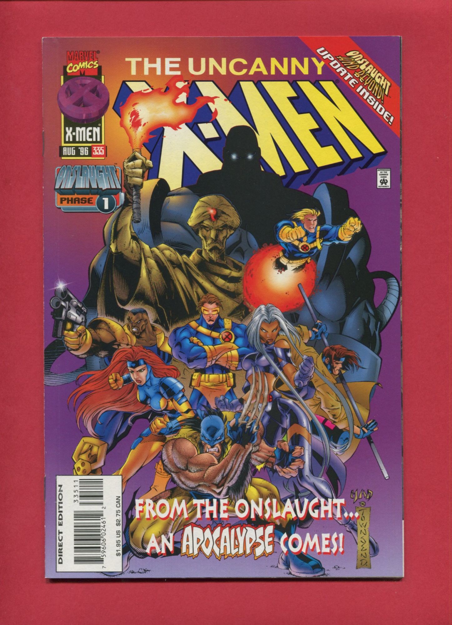 Uncanny X-Men #335, Aug 1996, 7.5 VF-