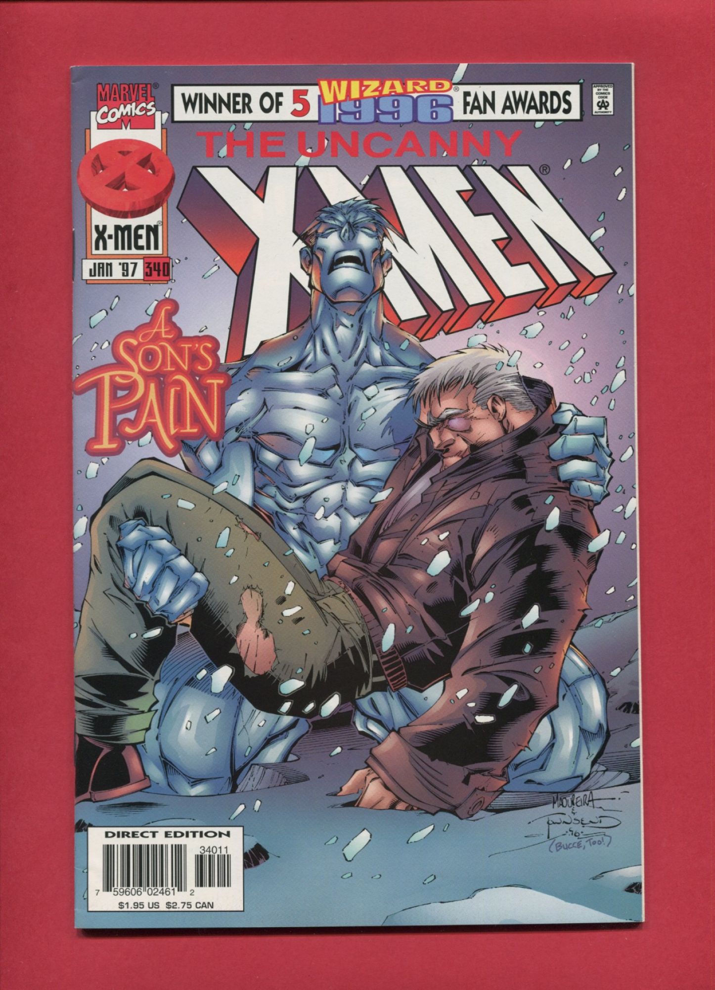 Uncanny X-Men #340, Jan 1997, 9.2 NM-
