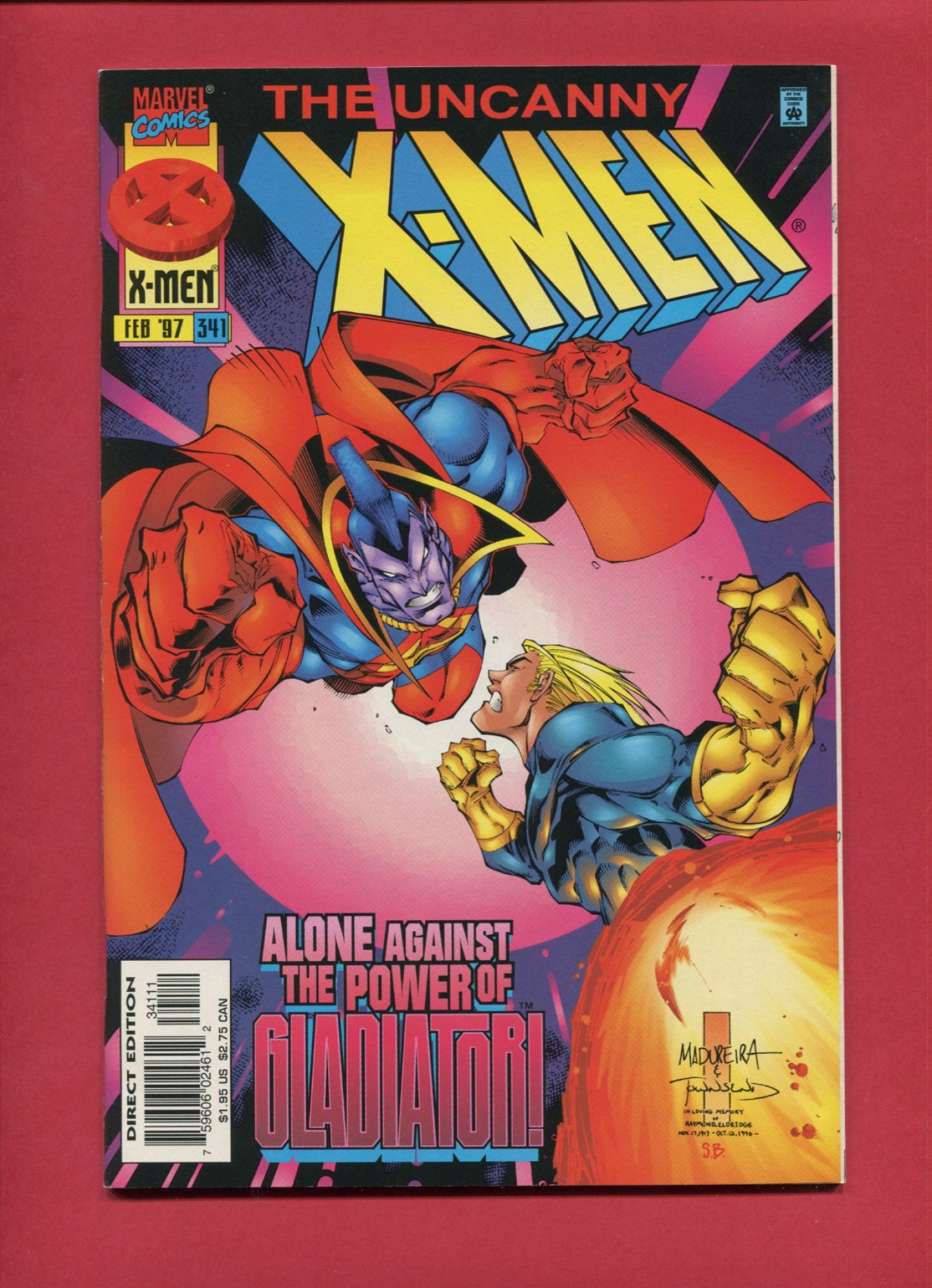 Uncanny X-Men #341, Feb 1997, 9.2 NM-