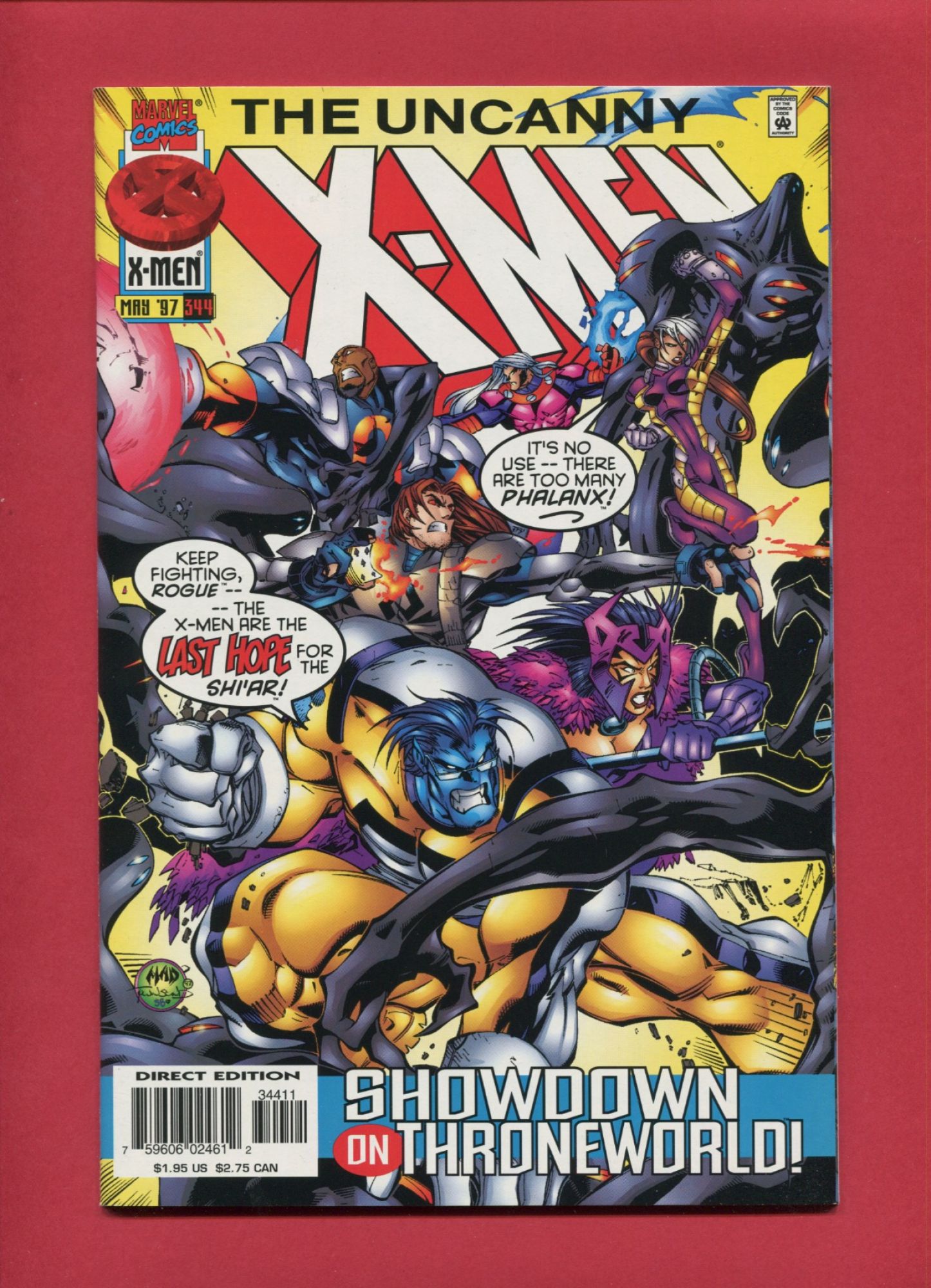 Uncanny X-Men #344, May 1997, 9.2 NM-