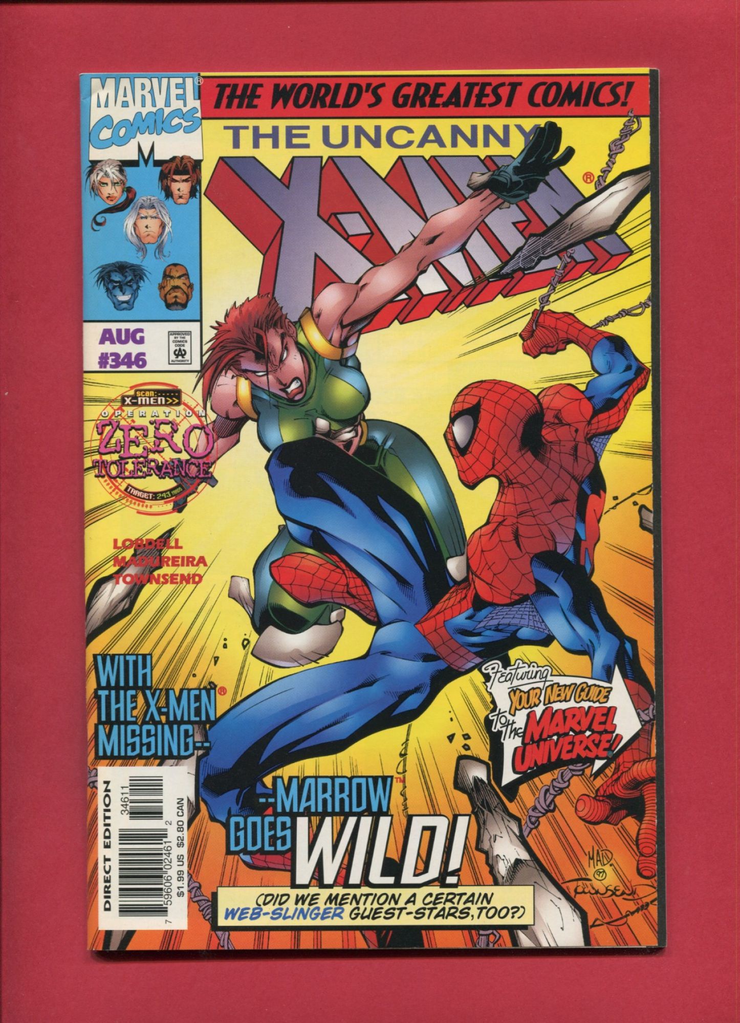 Uncanny X-Men #346, Aug 1997, 9.2 NM-