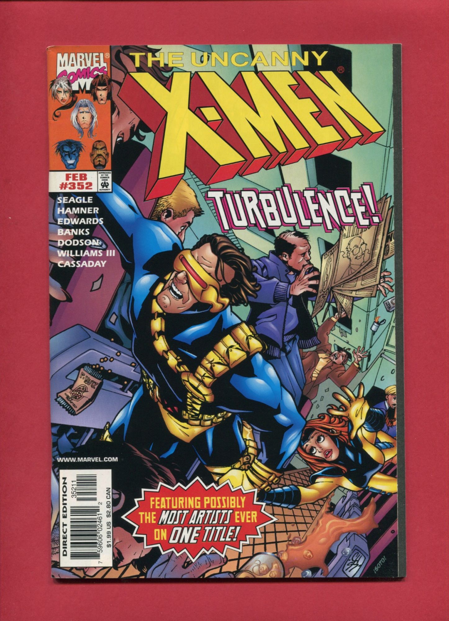 Uncanny X-Men #352, Feb 1998, 9.2 NM-