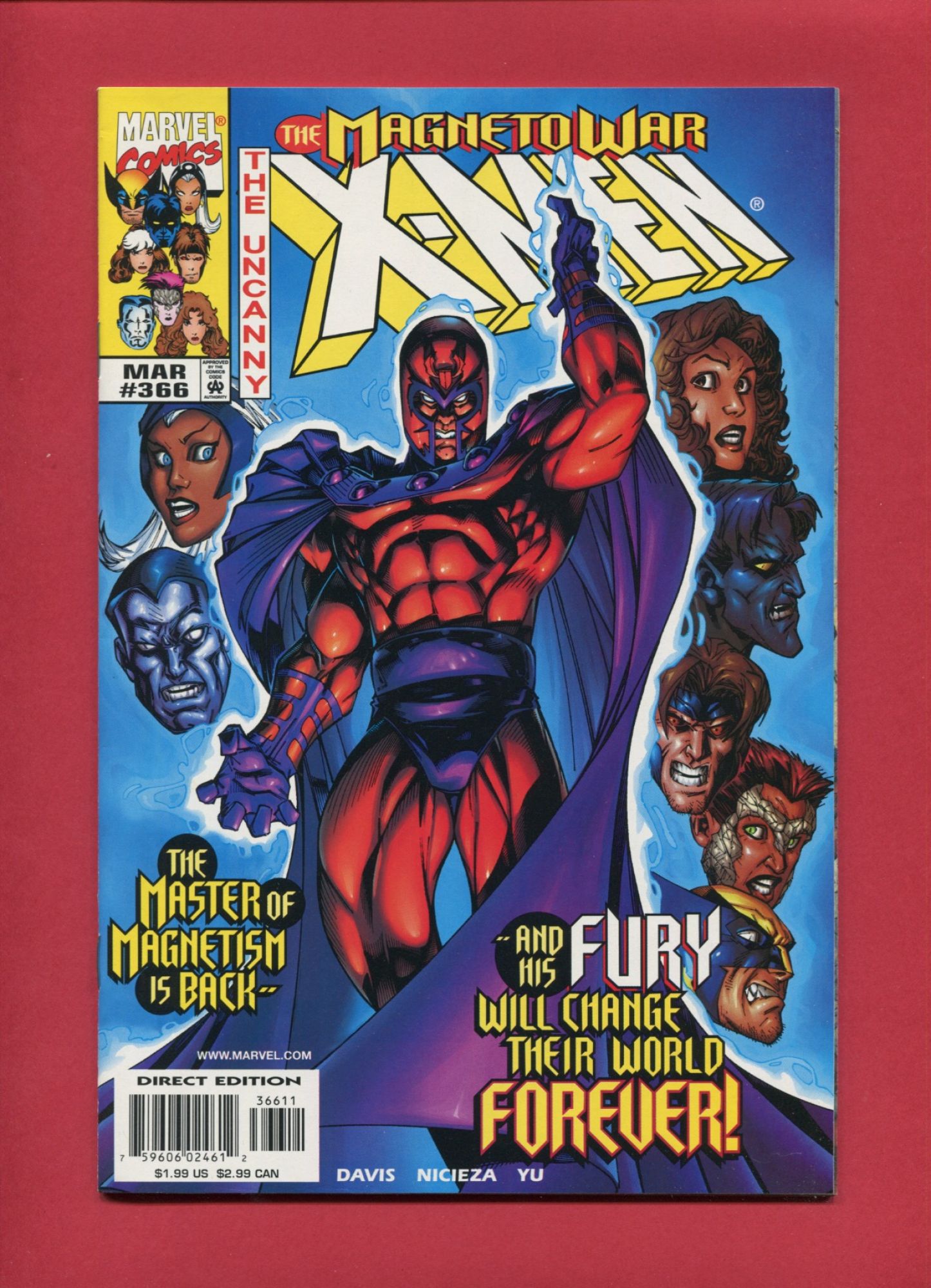 Uncanny X-Men #366, Mar 1999, 9.2 NM-
