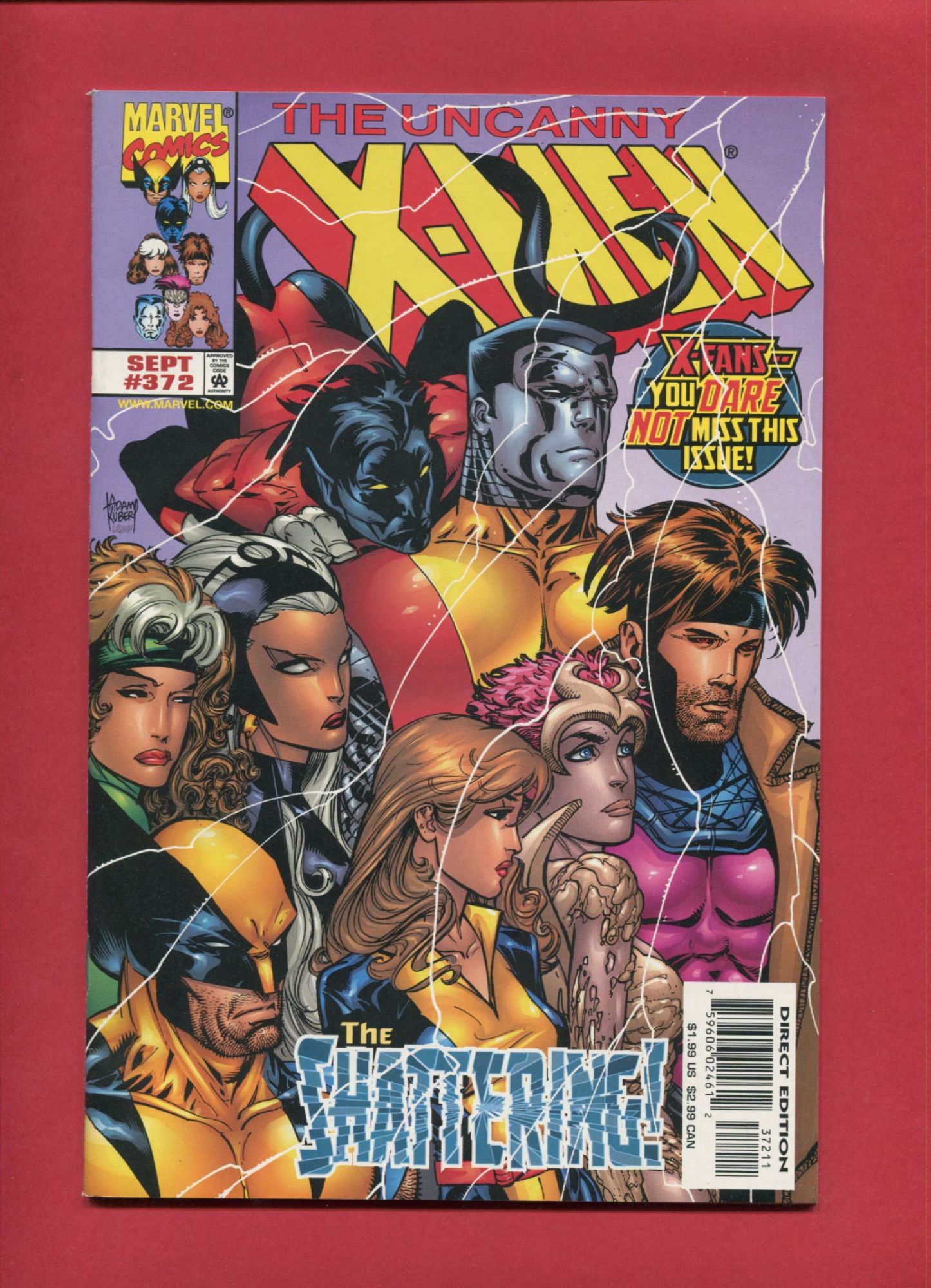 Uncanny X-Men #372, Sep 1999, 7.5 VF-